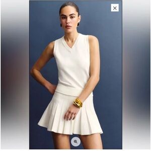 Reformation Cream Sleeveless Dress